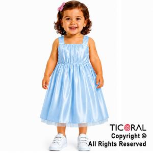 DISFRAZ PRINCESA LARGO CON BRETEL CELESTE TALLE 0